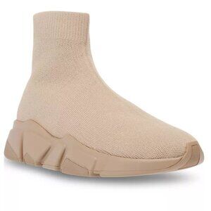 Steve Madden Overtime Sock Trainers Sand Size 9